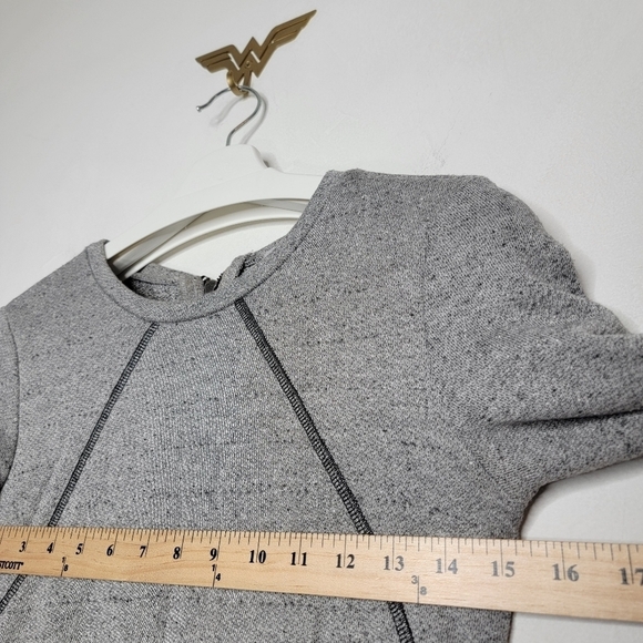 KAIN Boucle Terry Churchill Sweatshirt Mini Dress Gray Long Sleeves Women Medium - Picture 10 of 13